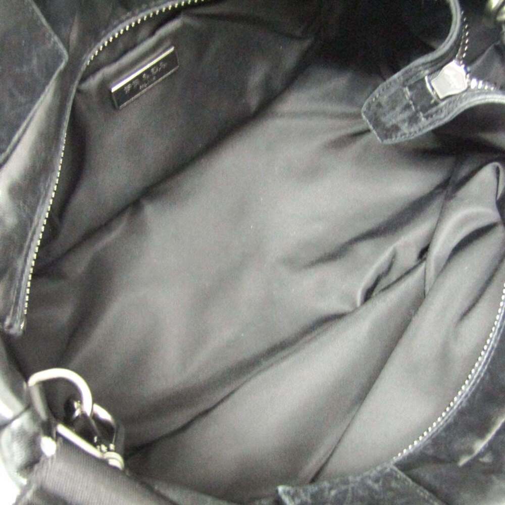 PRADA Black Leather Shoulder Bag - Picture 3 of 13